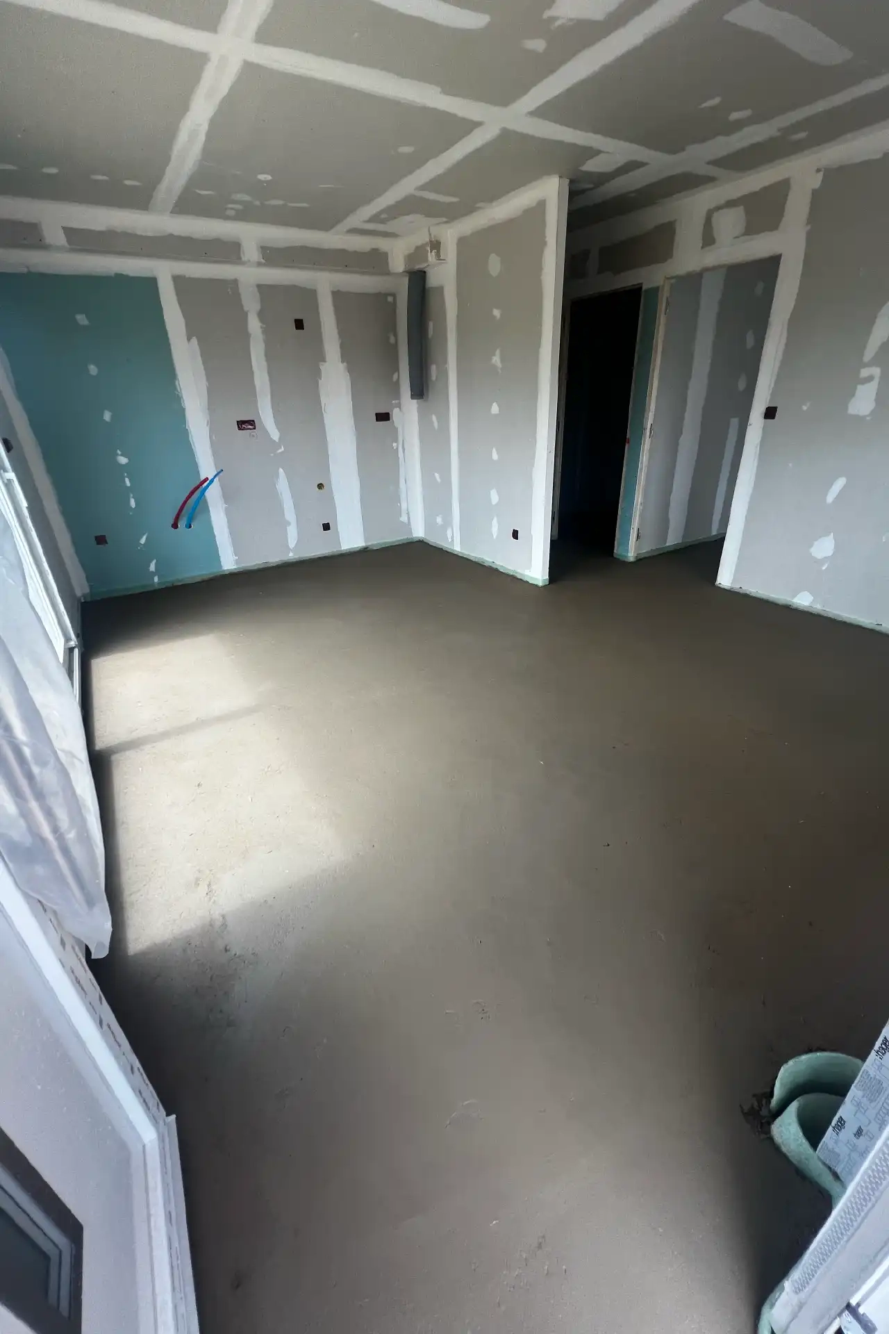 Extension lot platrerie et chape