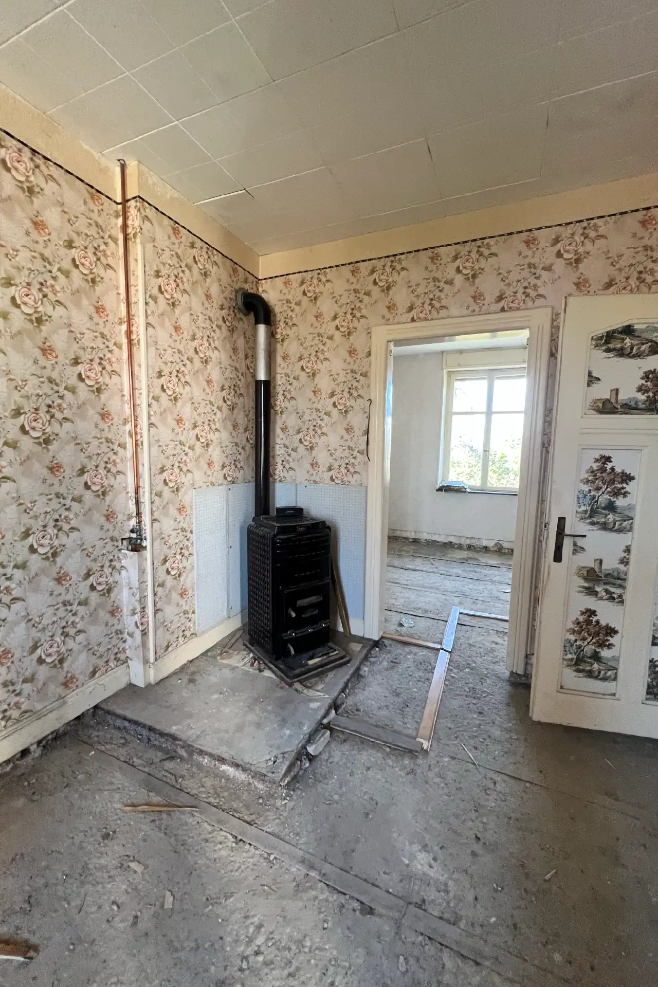 Rénovation appartement - démolition plancher bois