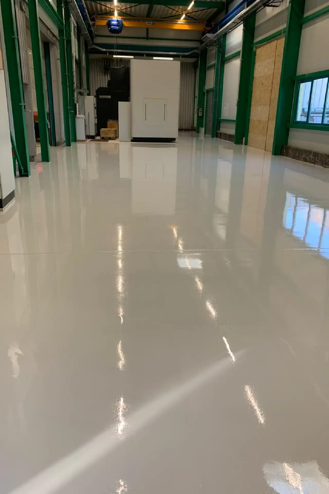 Résine de sol industriel epoxy - après